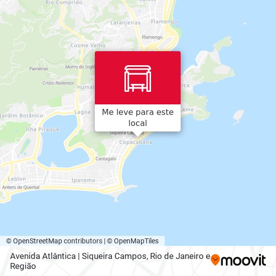 Avenida Atlântica | Siqueira Campos mapa