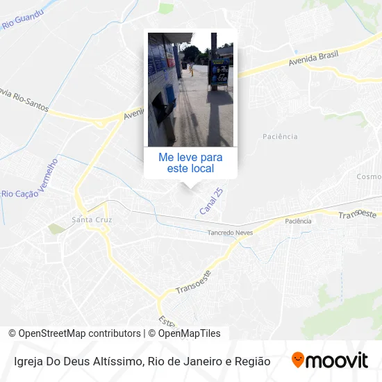 Igreja Do Deus Altíssimo mapa