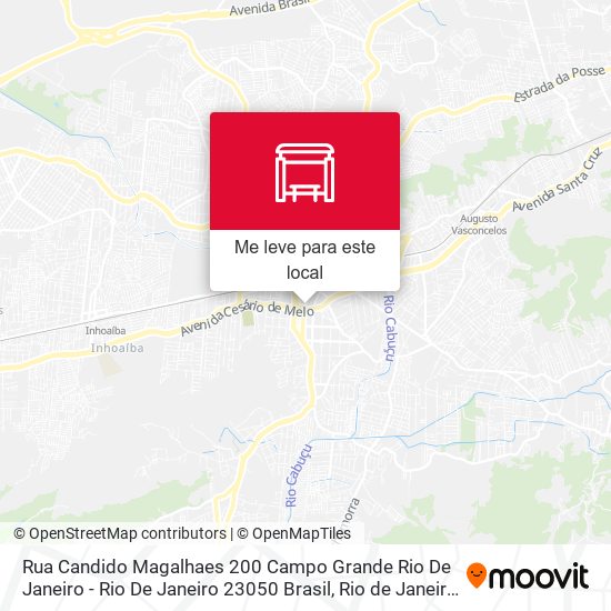 Rua Candido Magalhaes 200 Campo Grande Rio De Janeiro - Rio De Janeiro 23050 Brasil mapa
