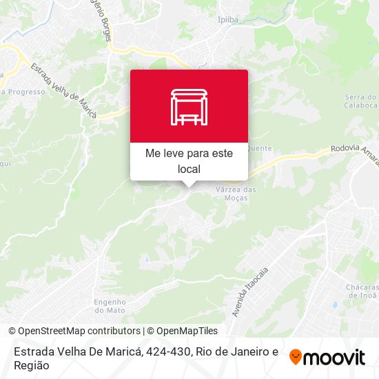 Estrada Velha De Maricá, 424-430 mapa