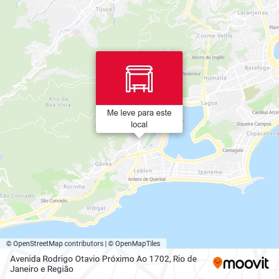 Avenida Rodrigo Otavio Próximo Ao 1702 mapa