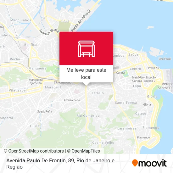 Avenida Paulo De Frontin, 89 mapa