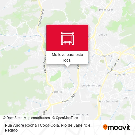Rua André Rocha | Coca-Cola mapa