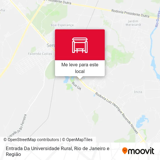 Entrada Da Universidade Rural mapa