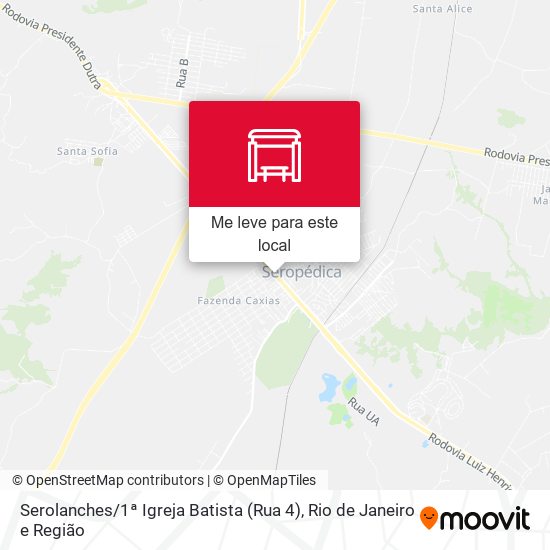 Serolanches / 1ª Igreja Batista (Rua 4) mapa