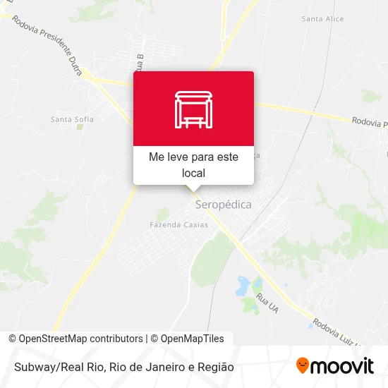 Subway/Real Rio mapa