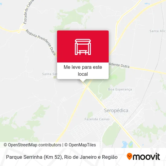 Parque Serrinha (Km 52) mapa
