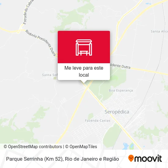 Parque Serrinha (Km 52) mapa