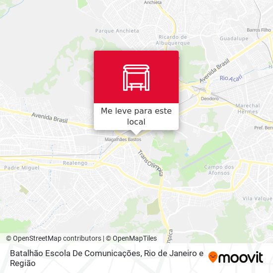 Batalhão Escola De Comunicações mapa