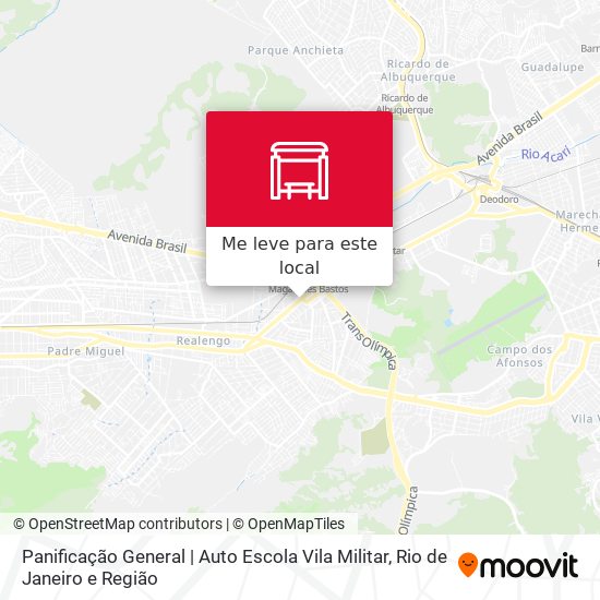 Panificação General | Auto Escola Vila Militar mapa