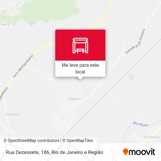 Rua Dezessete, 186 mapa
