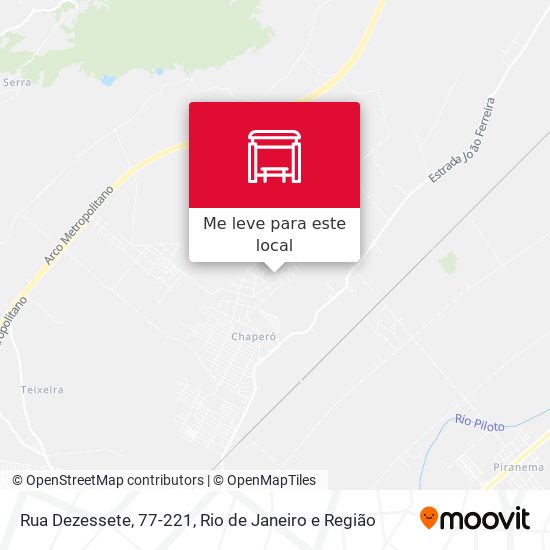 Rua Dezessete, 77-221 mapa
