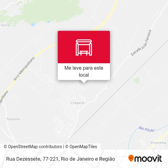 Rua Dezessete, 77-221 mapa