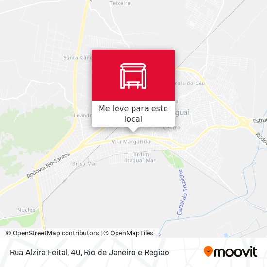 Rua Alzira Feital, 40 mapa