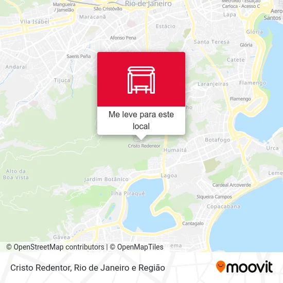 Cristo Redentor mapa