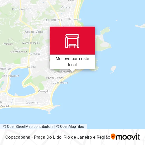 Copacabana - Praça Do Lido mapa