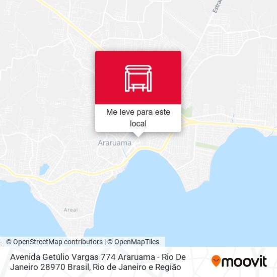 Avenida Getúlio Vargas 774 Araruama - Rio De Janeiro 28970 Brasil mapa