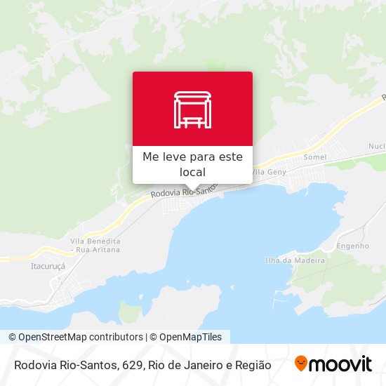 Rodovia Rio-Santos, 629 mapa