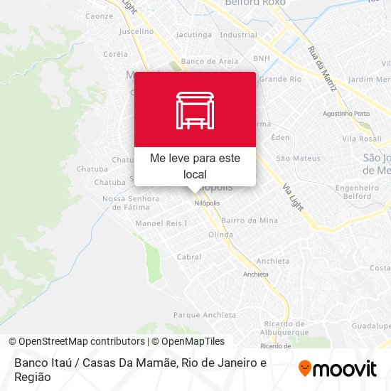 Banco Itaú / Casas Da Mamãe mapa