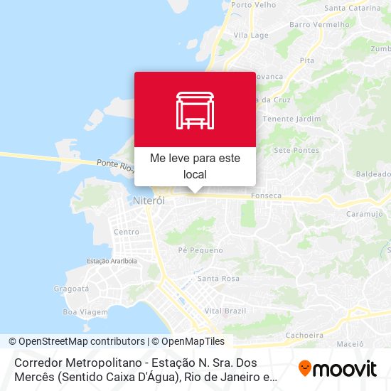 Corredor Metropolitano - Estação N. Sra. Dos Mercês (Sentido Caixa D'Água) mapa