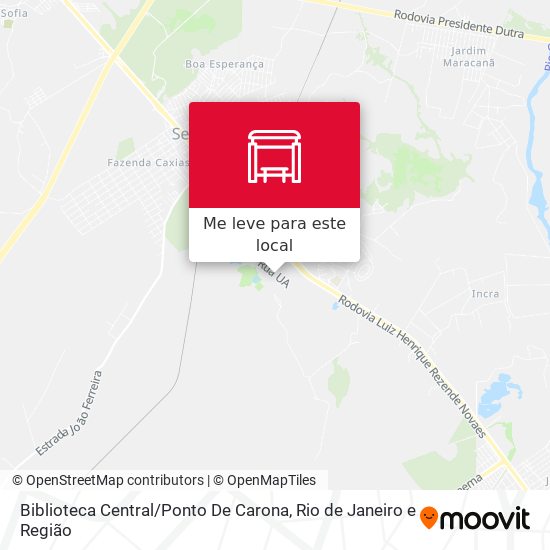 Biblioteca Central / Ponto De Carona mapa