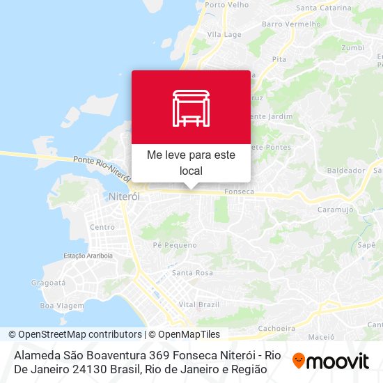 Alameda São Boaventura 369 Fonseca Niterói - Rio De Janeiro 24130 Brasil mapa