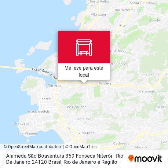 Alameda São Boaventura 369 Fonseca Niterói - Rio De Janeiro 24120 Brasil mapa