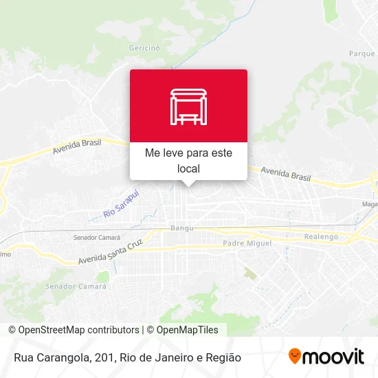 Rua Carangola, 201 mapa