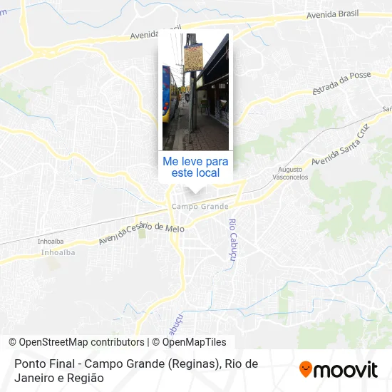 Ponto Final - Campo Grande (Reginas) mapa