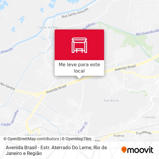 Avenida Brasil - Estr. Aterrado Do Leme mapa