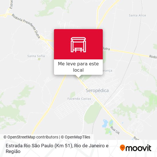 Estrada Rio São Paulo (Km 51) mapa