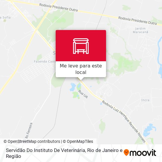 Servidão Do Instituto De Veterinária mapa