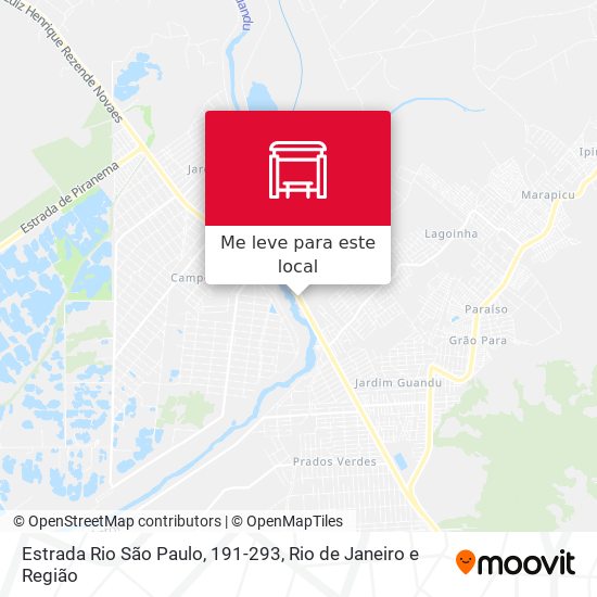 Estrada Rio São Paulo, 191-293 mapa