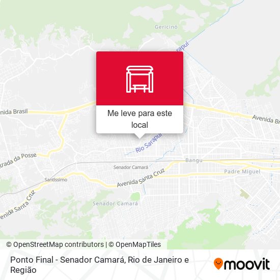 Ponto Final - Senador Camará mapa