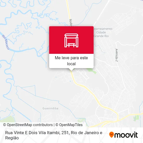 Rua Vinte E Dois Vila Itambi, 251 mapa
