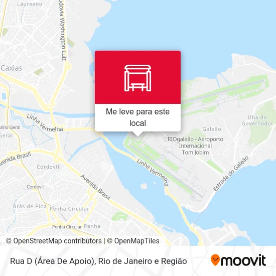 Rua D (Área De Apoio) mapa