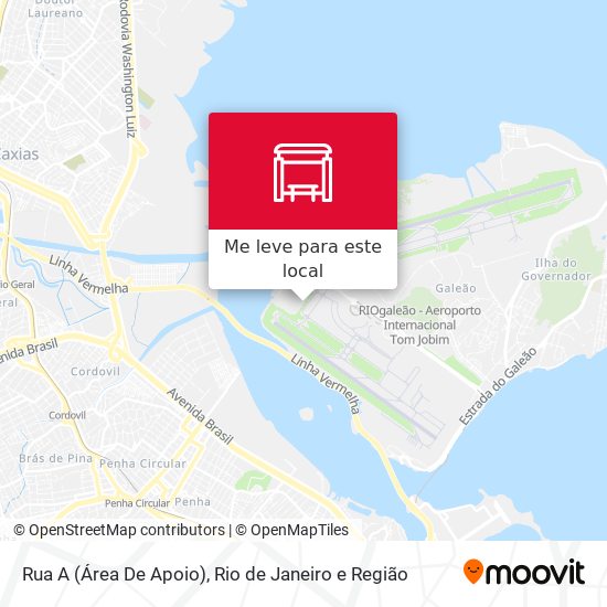 Rua A (Área De Apoio) mapa