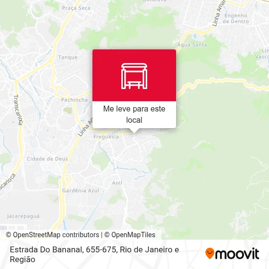 Estrada Do Bananal, 655-675 mapa