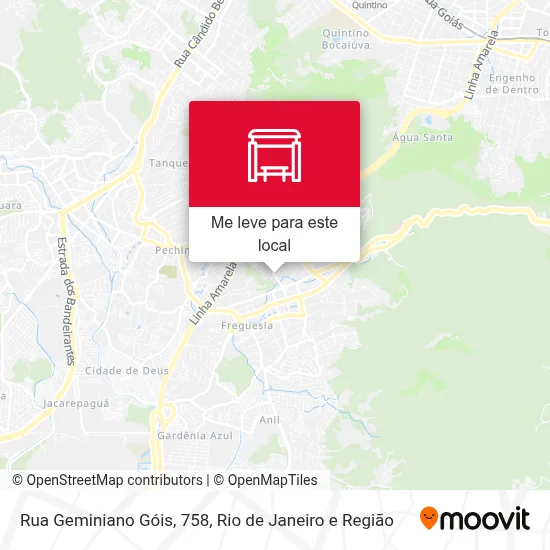 Rua Geminiano Góis, 758 mapa