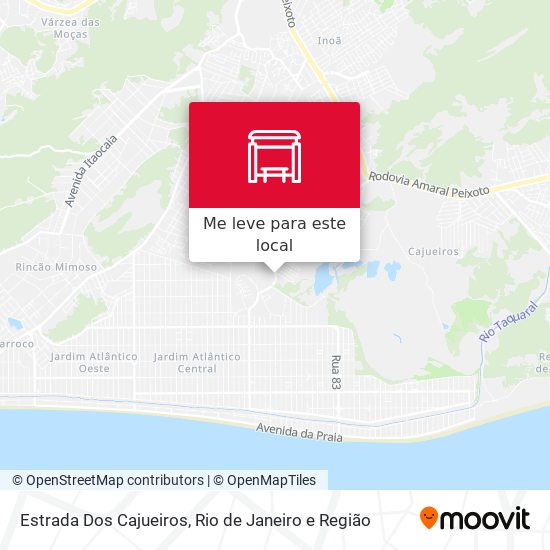 Estrada Dos Cajueiros mapa