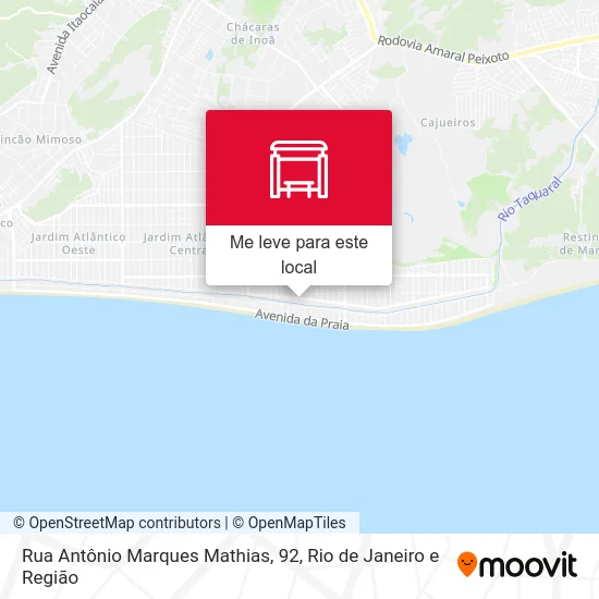 Rua Antônio Marques Mathias, 92 mapa