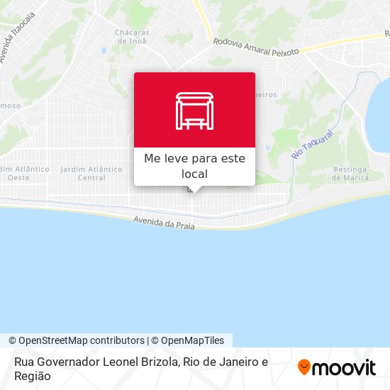 Rua Governador Leonel Brizola mapa