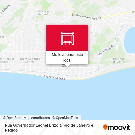 Rua Governador Leonel Brizola mapa