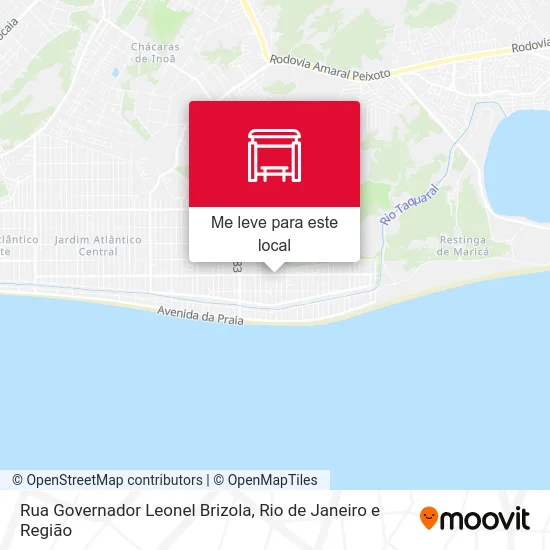 Rua Governador Leonel Brizola mapa
