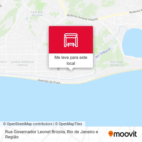 Rua Governador Leonel Brizola mapa