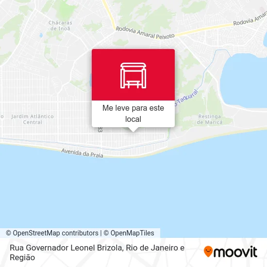 Rua Governador Leonel Brizola mapa