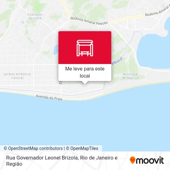 Rua Governador Leonel Brizola mapa