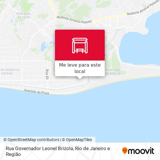 Rua Governador Leonel Brizola mapa