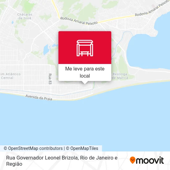Rua Governador Leonel Brizola mapa