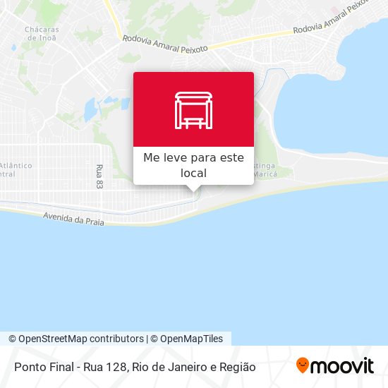 Ponto Final - Rua 128 mapa